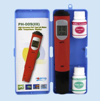 Aqua Light pH und °C-Tester digital, mit Eichlösung pH4+pH7