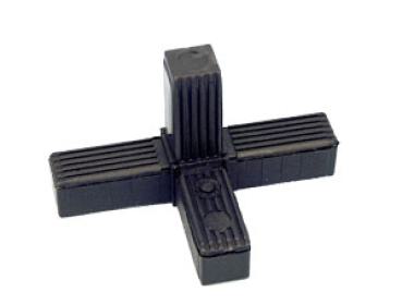 Alu-Stecksystem - Kreuz mit Abgang - 25mm