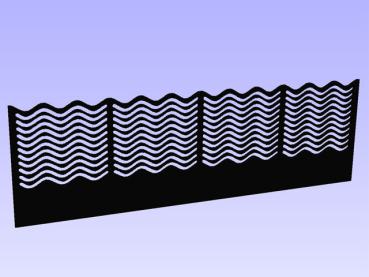 Aqua Connect Ocean Wave Überlaufkamm 320 x 80 mm