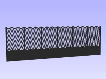 Aqua Connect Ocean Wave Überlaufkamm 480 x 150 mm