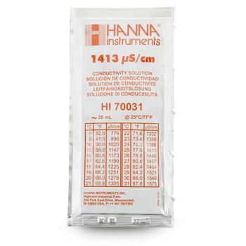 Hanna HI70031P Kalibrierlösung Leitfähigkeit 1413 µS/cm, 25 x 20mL-Beutel