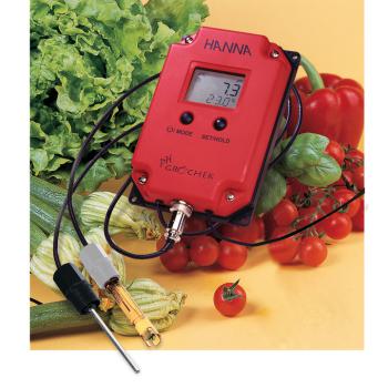 Hanna HI991401 pH/°C-Monitor mit Elektrode, ATC - pH GRO'CHEK