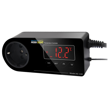 Aqua Light Temperatur Controller AC-118 steuert Heiz- oder Kühlgeräte