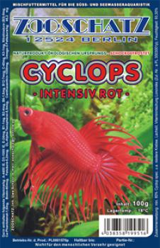 Frostfutter Cyclops -intensiv rot- 100g Blister